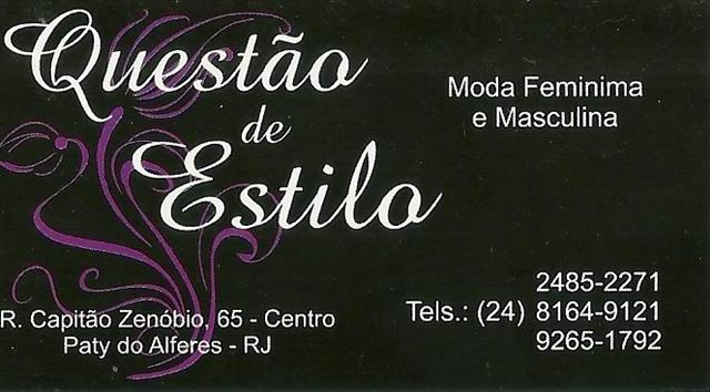 Questão de Estilo
